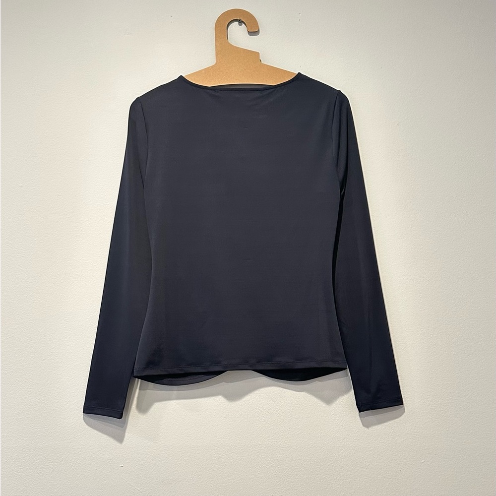 Veronica Beard Roque Ruched Tie  Back Top, Size 6 - Picture 11 of 12